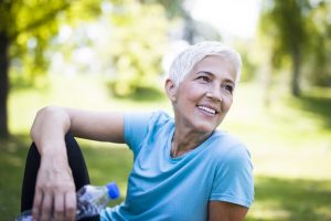 woman with full smile